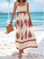 Aztec Ethnic Pattern Wrap Maxi Dress