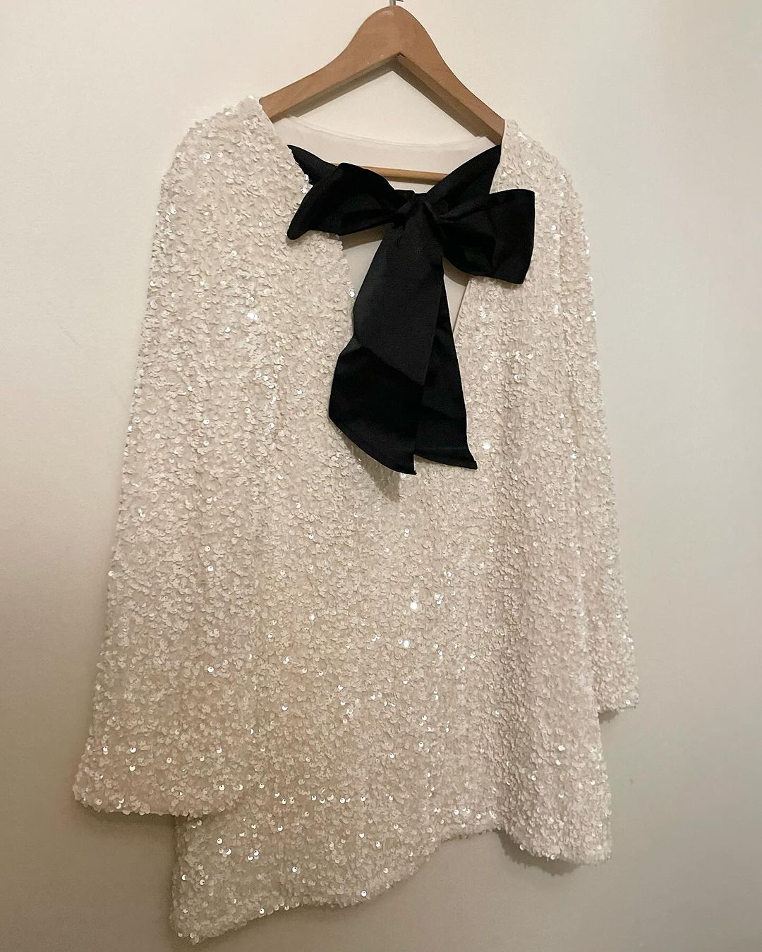 Black Friday Sales-50% OFF-XMAS Sequined Tie Back Midi Dress