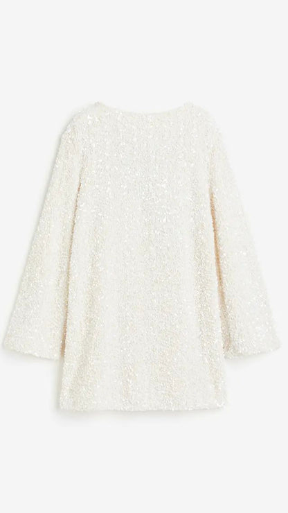Black Friday Sales-50% OFF-XMAS Sequined Tie Back Midi Dress