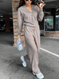 Casual Comfort Jacket Cardigan Sweatpants Set