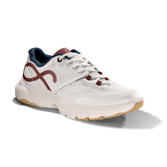 FAJO Recycled-material Upper Cushioned Anti-Rollover Low-Top Running Shoes - RED BLUE