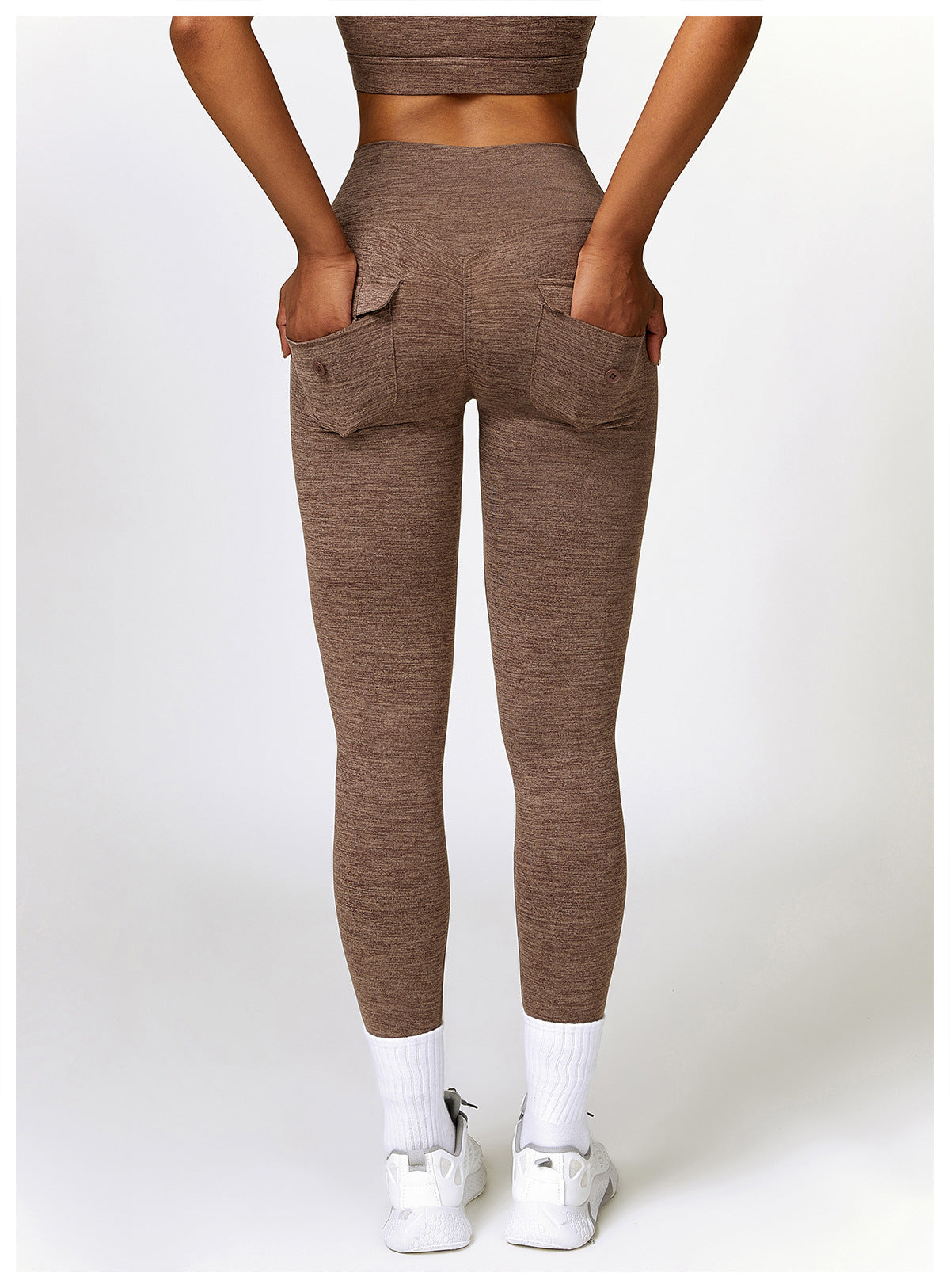 Brushed High Waist Pocket Yoga Pants