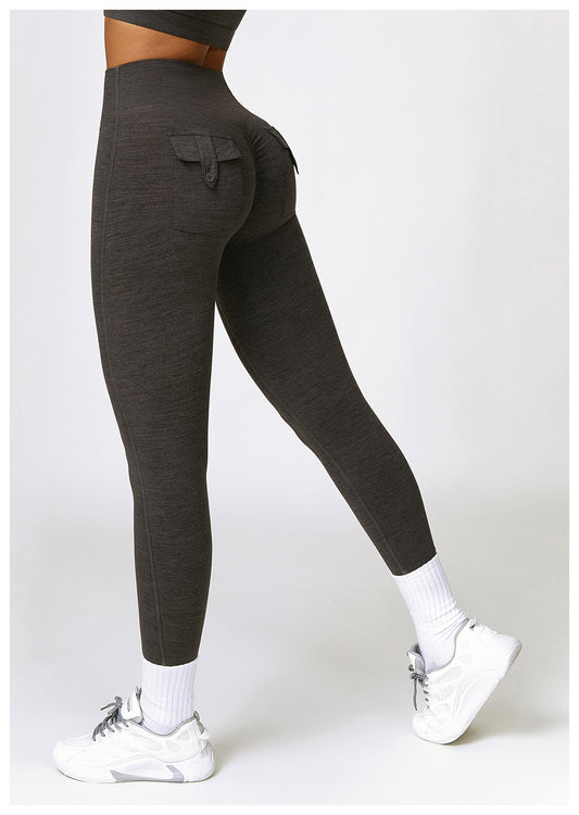 Brushed High Waist Pocket Yoga Pants