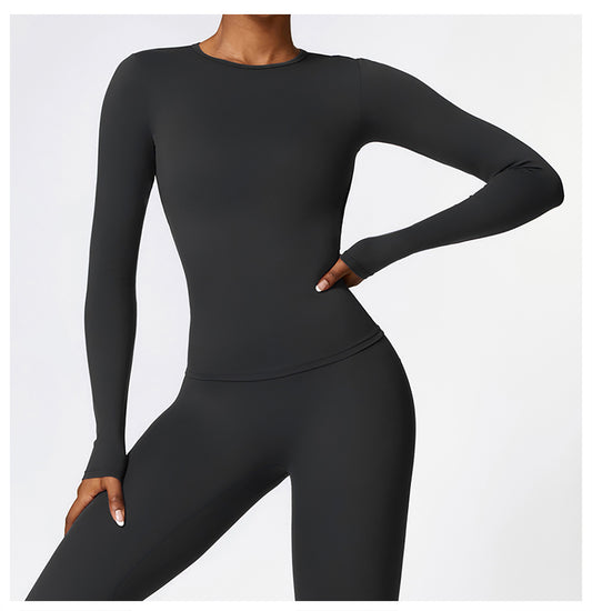 Brushed Long Sleeve Yoga Top