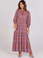 Floral Print Bell Sleeve Maxi Dress