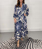 Floral Print Bell Sleeve Soft and Breathable Maxi Dress