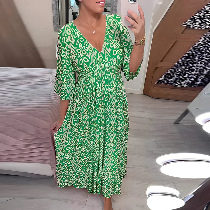 Floral Seaside Resort Maxi Dress