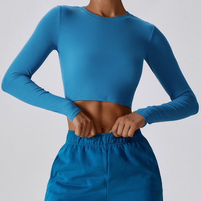 Quick Drying Slimming Long Sleeve Yoga Top