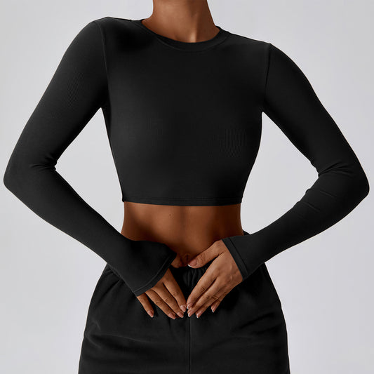 Quick Drying Slimming Long Sleeve Yoga Top
