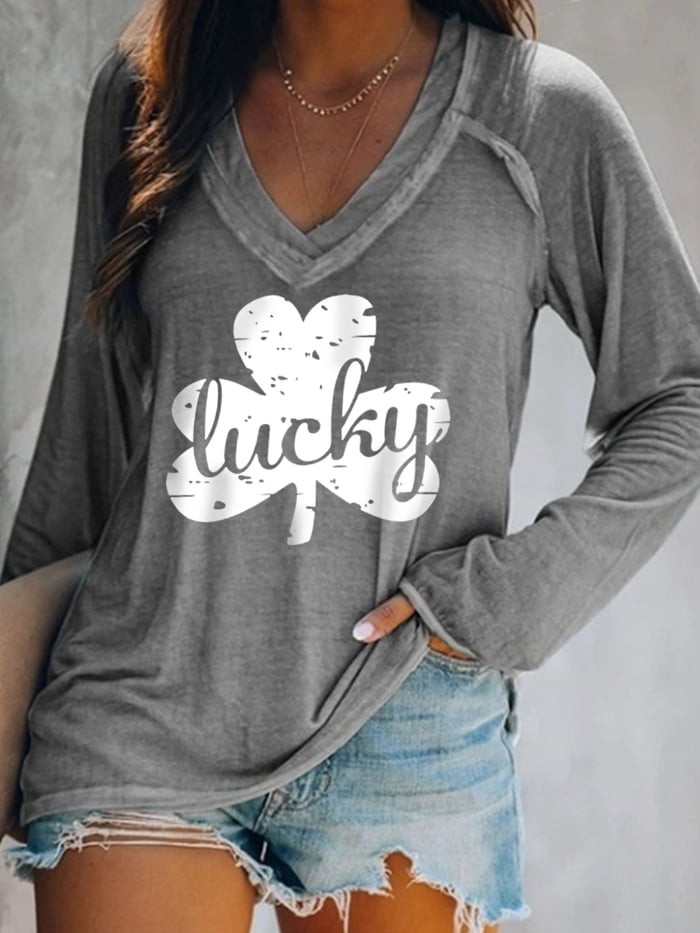 St. Patrick's Day Casual Long Sleeve T-Shirt