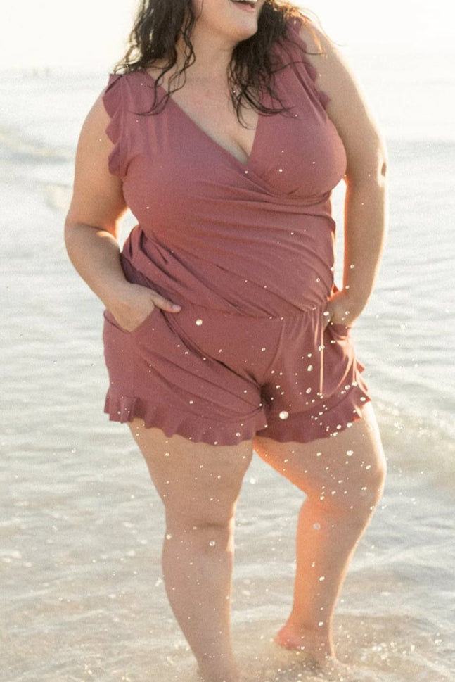 Swim Romper Built-in Bra