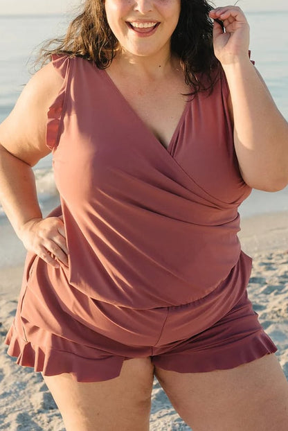 Swim Romper Built-in Bra