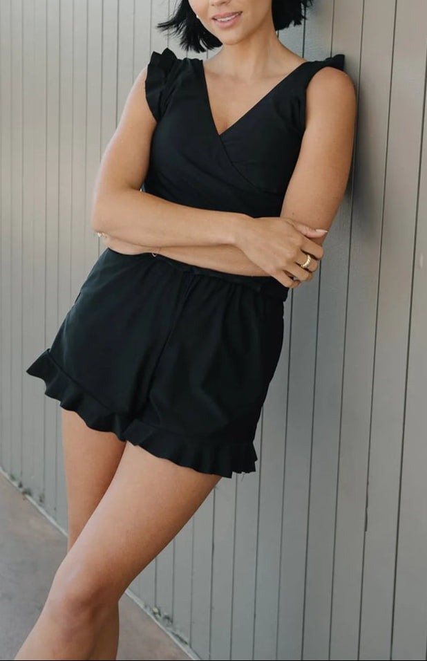 Swim Romper Built-in Bra