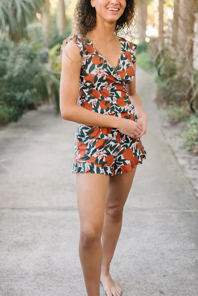 Swim Romper Built-in Bra