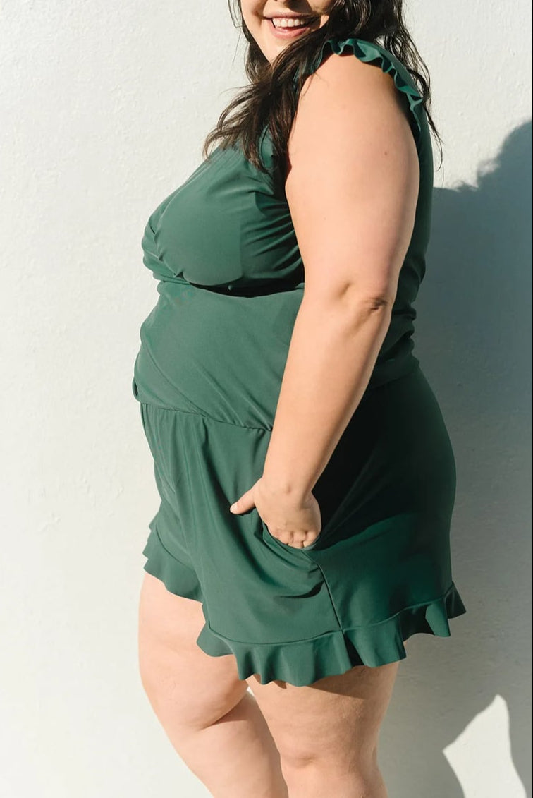 Swim Romper Built-in Bra