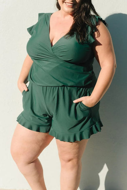 Swim Romper Built-in Bra