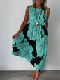 Floral Print Off The Shoulder Maxi Dress