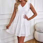 Jacquard Flying Sleeve Midi Dress
