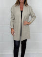 V-Neck Pocket Button Long Cardigan Coat